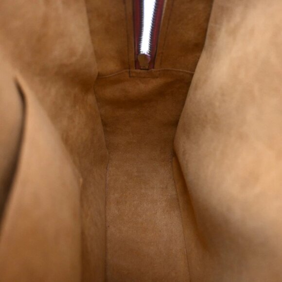 LOUIS VUITTON LV Logo Voltaire Hand Bag Epi Leather Brown Spain M52433 87EF521 - Picture 10 of 16